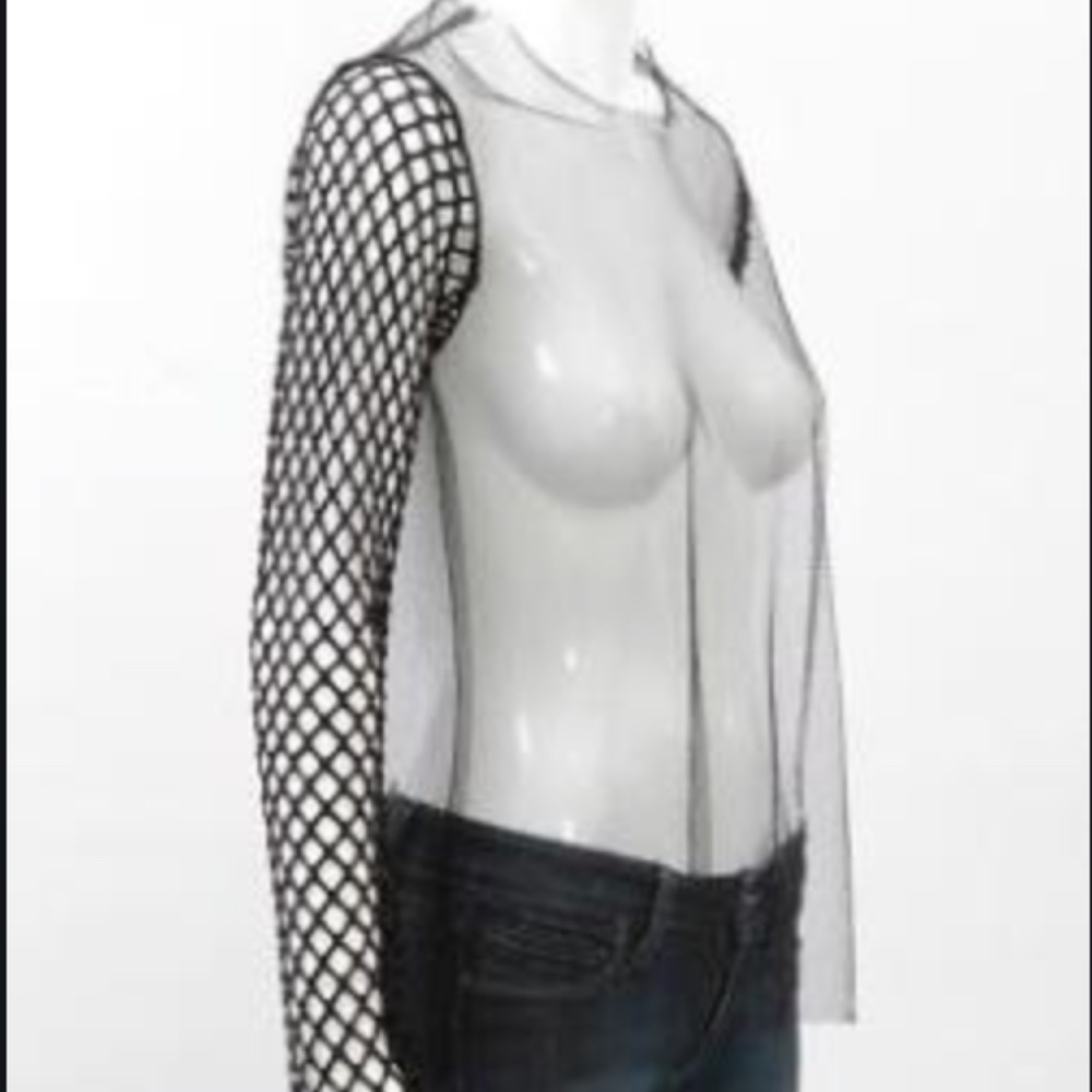 Dries Van Noten tuelle/mesh top-medium